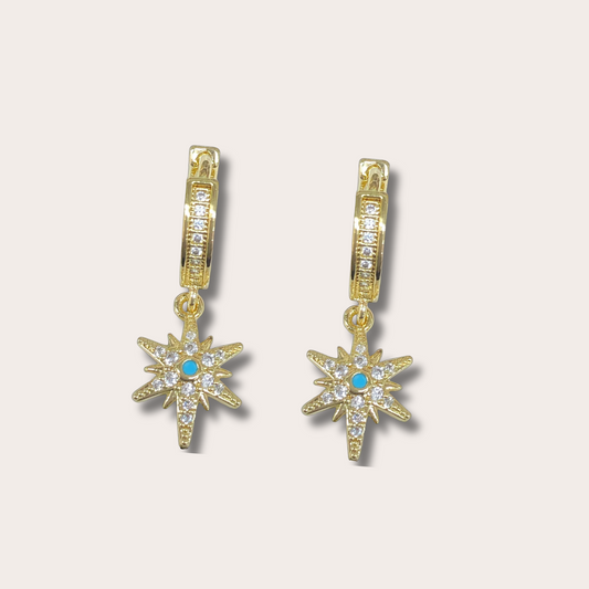Solstra | CZ Star Dangle Earrings