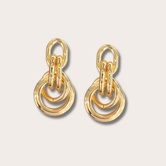 Solea | Gold-Filled Milano Puff Earrings